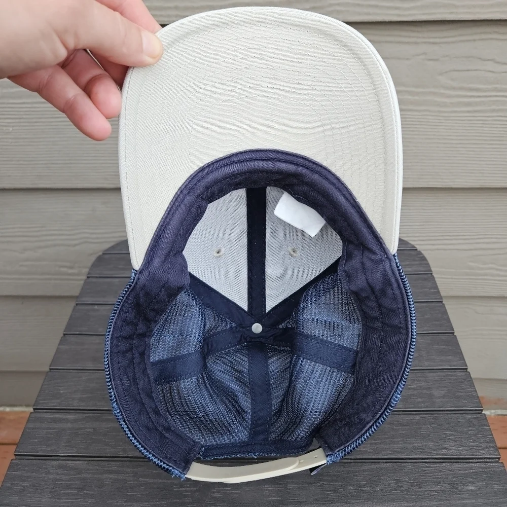 Patagonia Hat Mesh Back Trucker Dad Cap Tan Blue Snapback